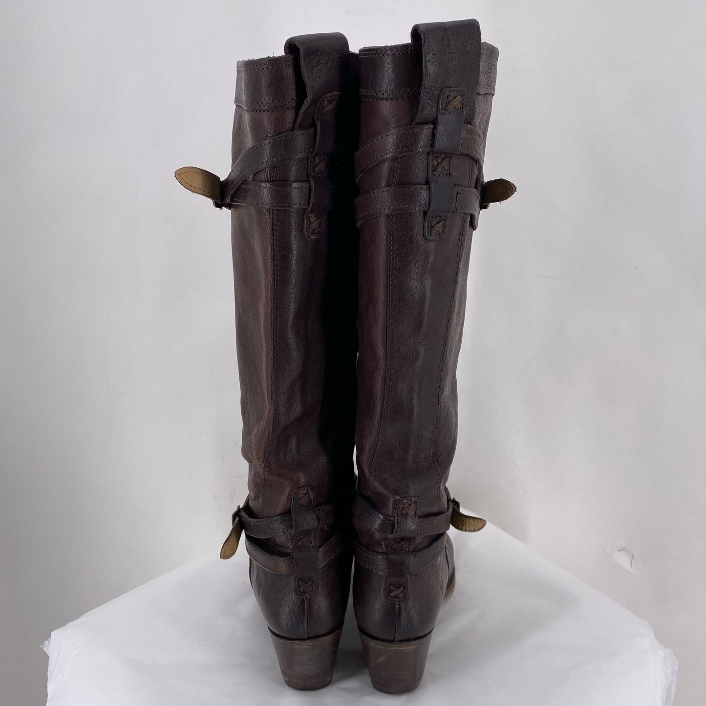DARK BROWN W Shoe Size 10 FRYE Boots