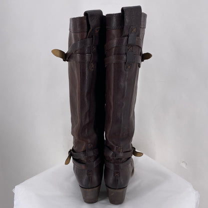 DARK BROWN W Shoe Size 10 FRYE Boots