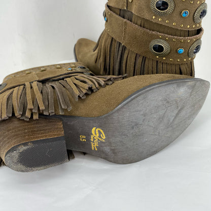 BROWN W Shoe Size 8.5 SBICCA Boots