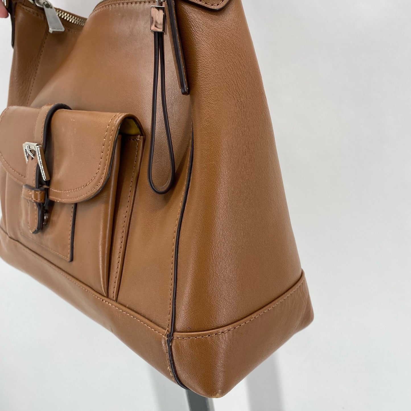 Tan COACH Leather Hobo