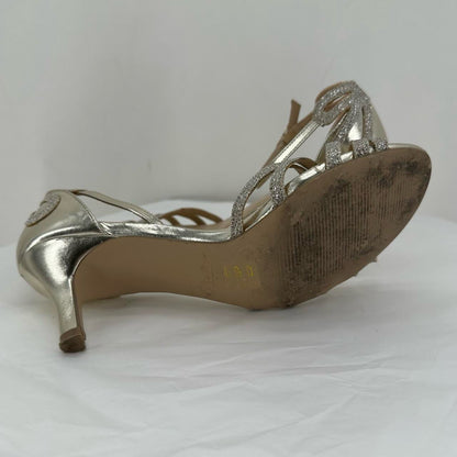 GOLD W Shoe Size 7.5 PARADOX Heels