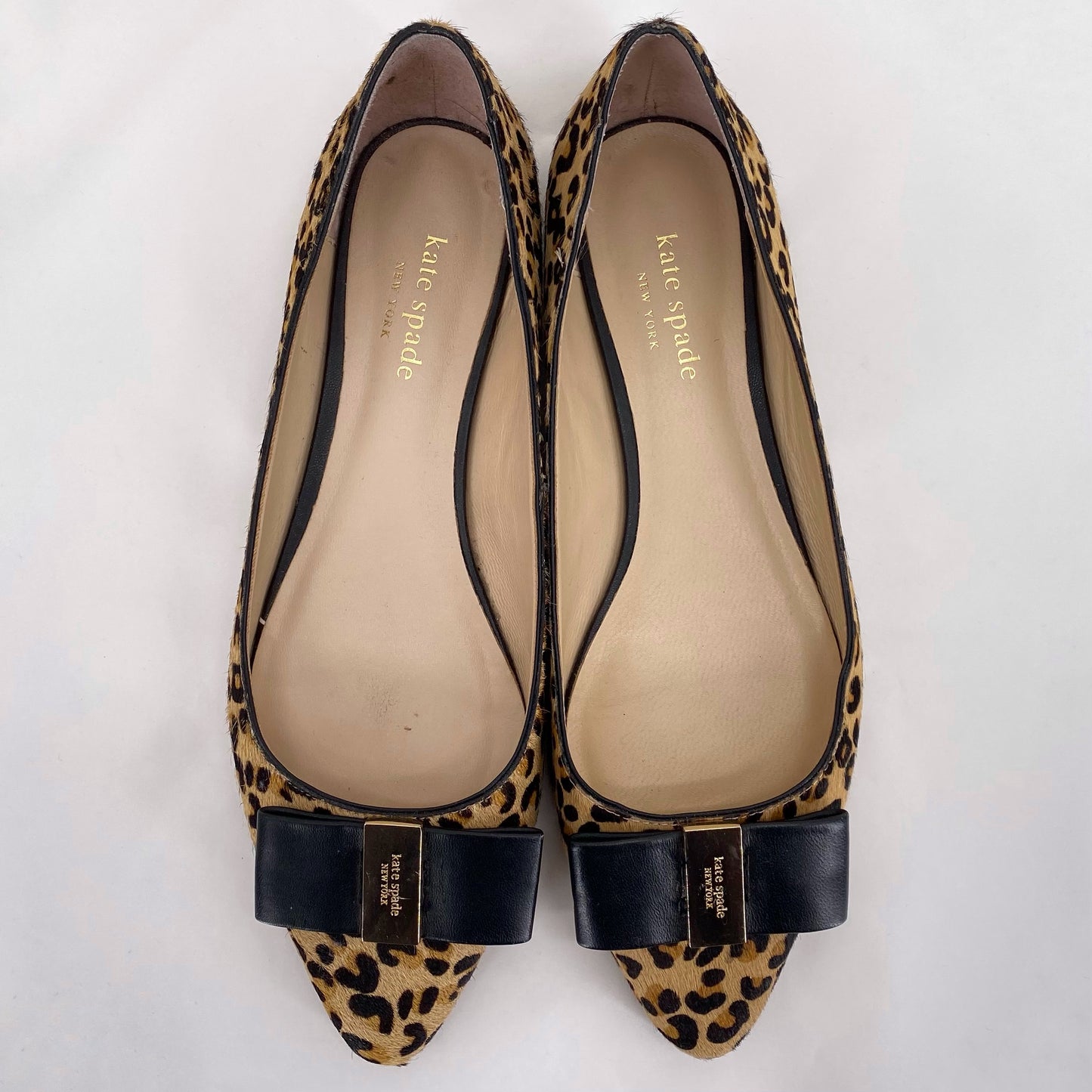 BLACK/TAN W Shoe Size 8.5 KATE SPADE Flats
