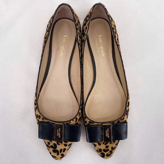 BLACK/TAN W Shoe Size 8.5 KATE SPADE Flats