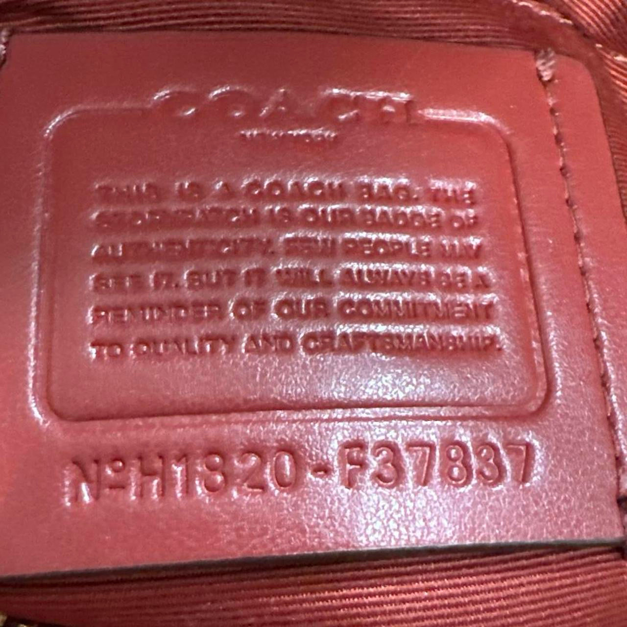 Red COACH Leather Satchel