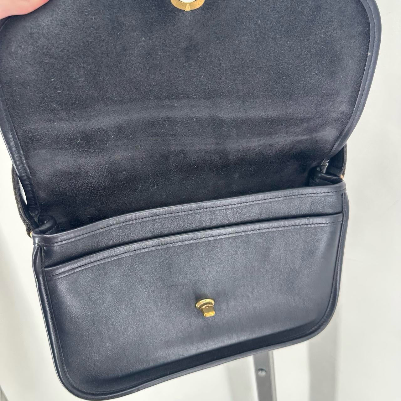 Black COACH Leather Cross-body