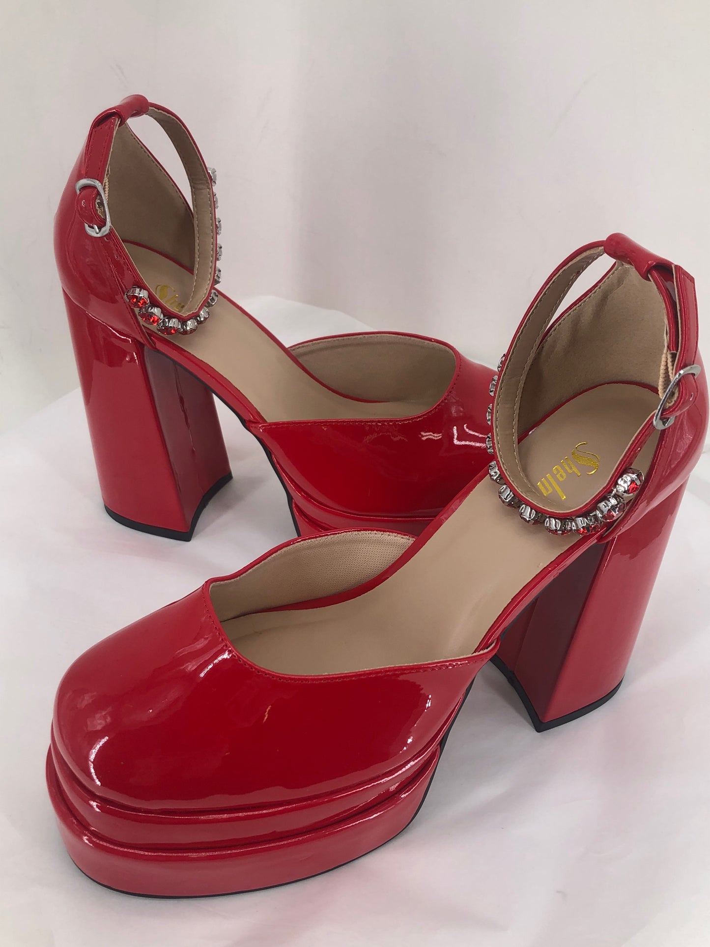 Red W Shoe Size 7 SHEIN Heels