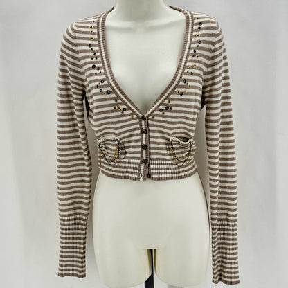Size M Stripe Cardigan