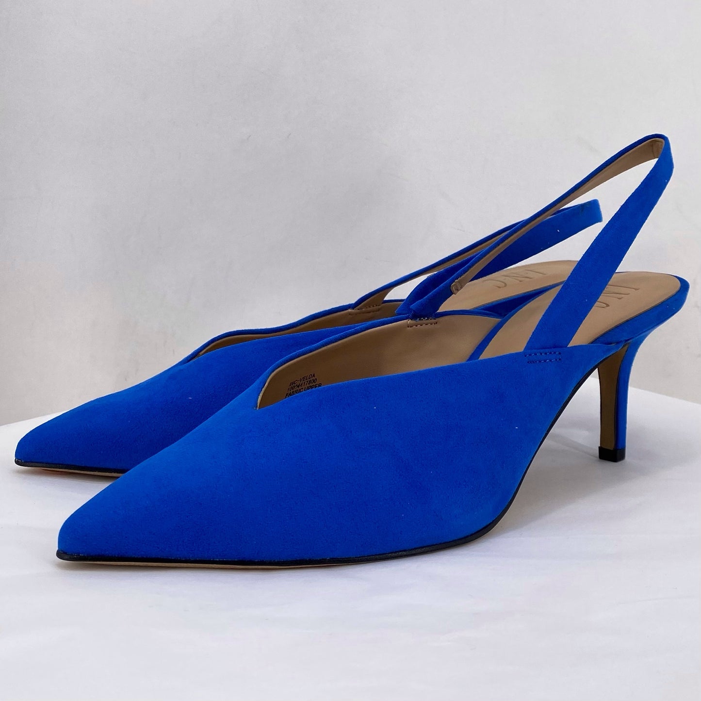 Blue W Shoe Size 8.5 INC Sling Back-Closed toe