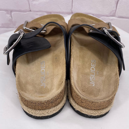 BLACK/GOLD W Shoe Size 7 Sandals