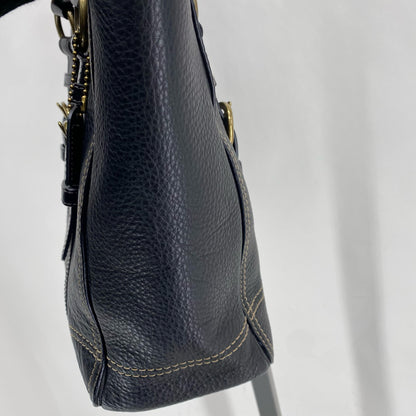 Black COACH Leather Tote