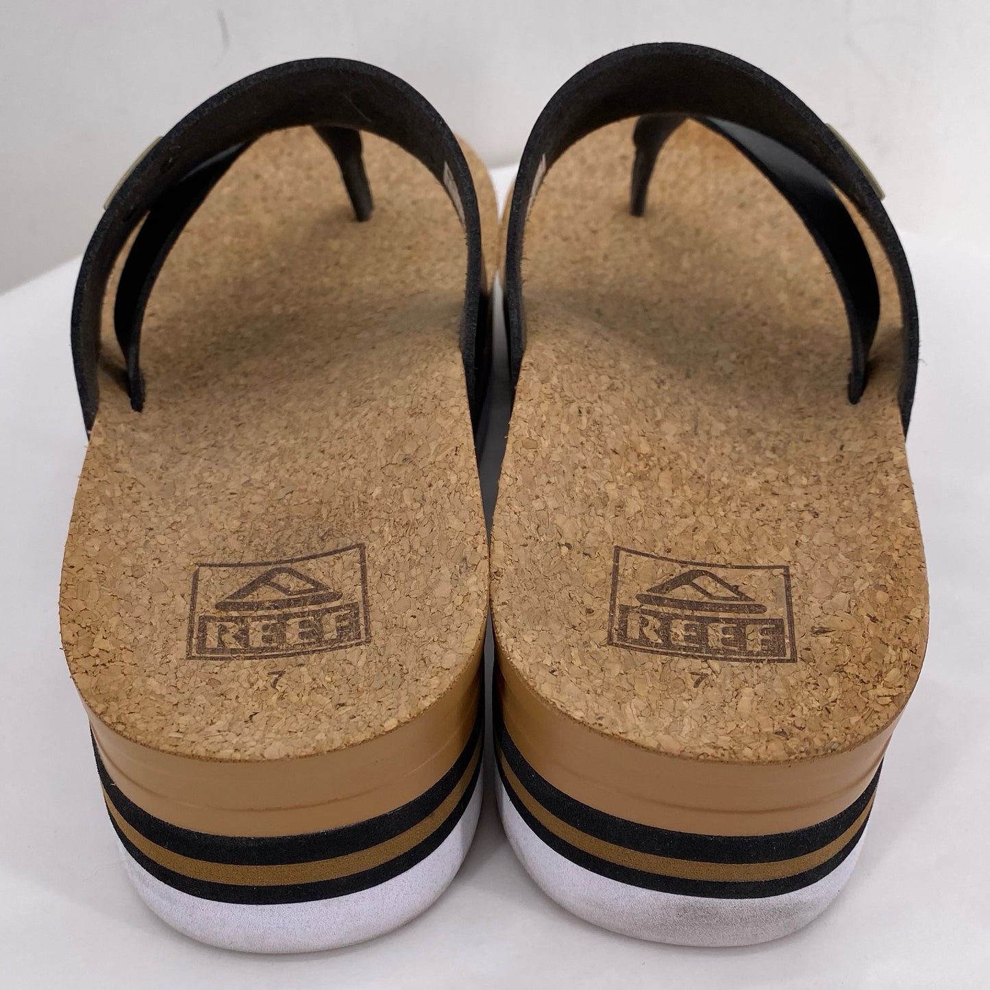 Black W Shoe Size 7 REEF Sandals