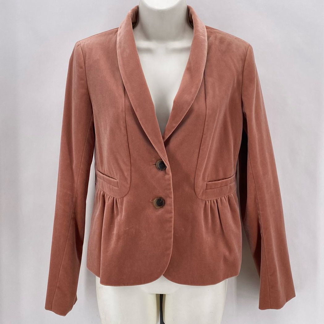 Size 6 J CREW CRUSHED VELVET Blazer