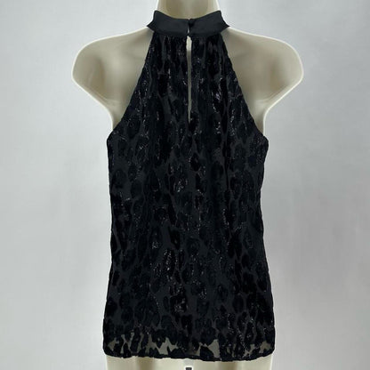 Size 00 WHITE HOUSE BLACK LEOPARD Shirt