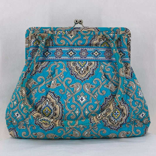 Aqua VERA BRADLEY FABRIC Tote