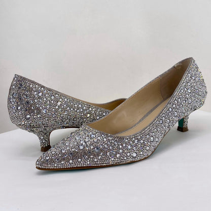 Silver W Shoe Size 6.5 Betsy Johnson Heels