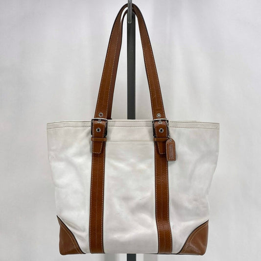 White COACH Leather Tote