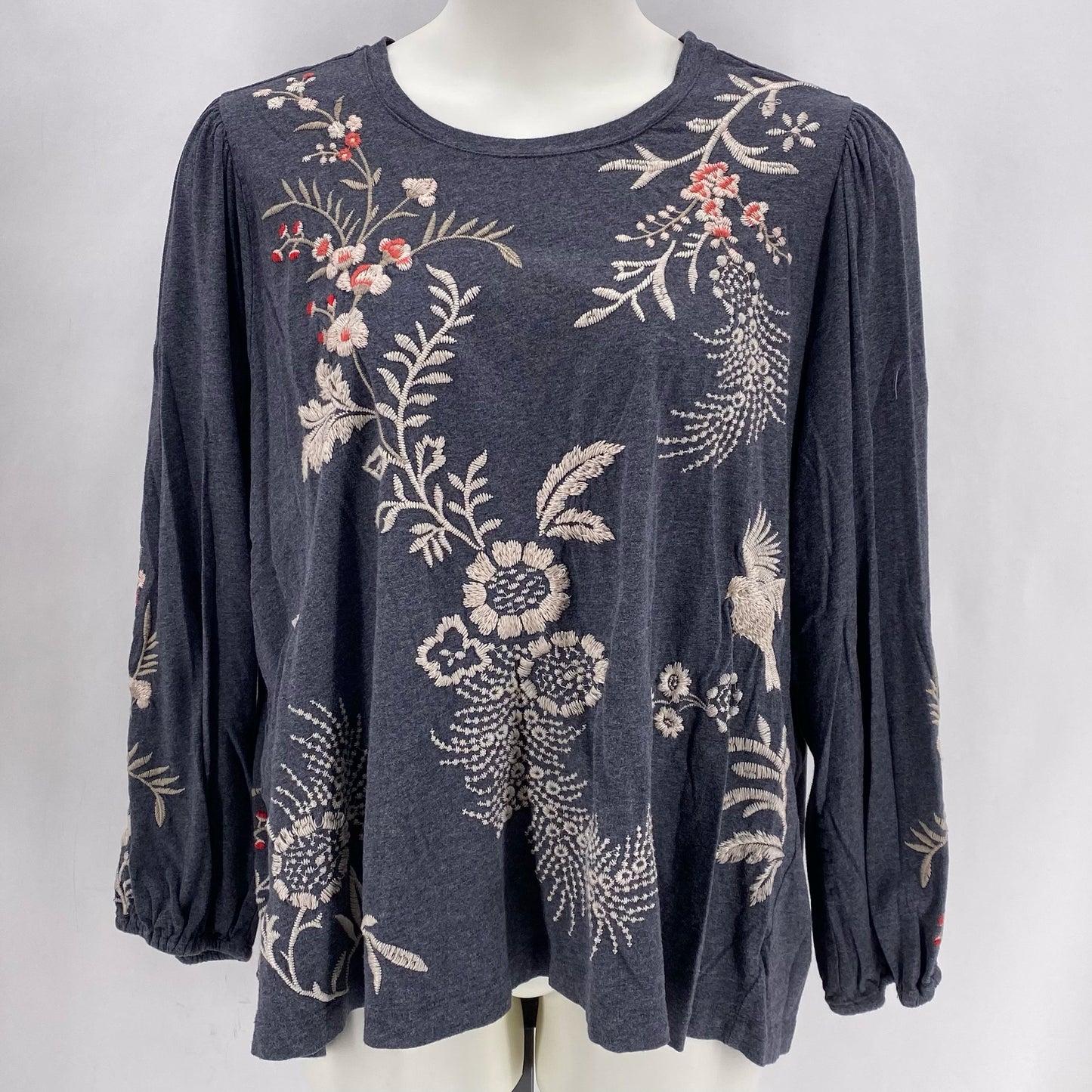 Size 2X JOHNNY WAS FLOWERS Shirt
