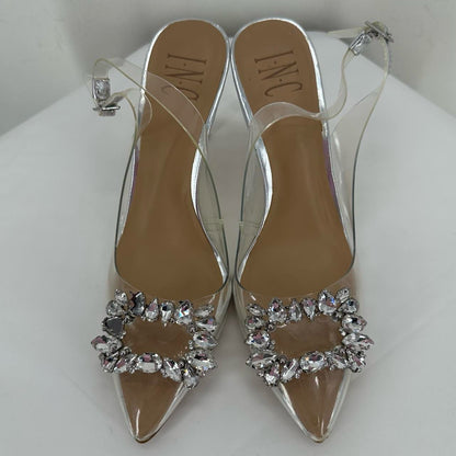 Silver W Shoe Size 6 INC Heels