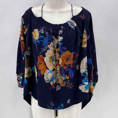 Size S MAEVE Floral Silk Shirt
