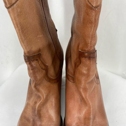 DARK TAN W Shoe Size 10.5 SAM EDDELMAN Boots