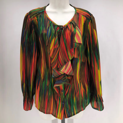 Size 10 VICTOR Silk Watercolor Shirt