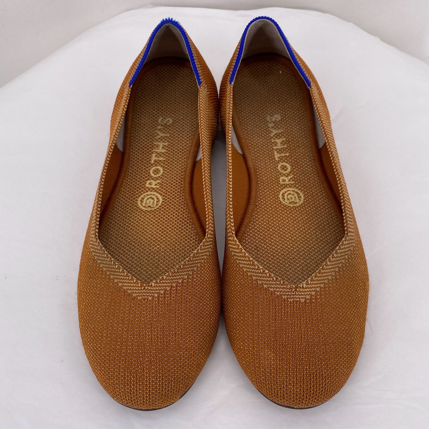 BURNT ORANGE W Shoe Size 8.5 ROTHY'S Flats