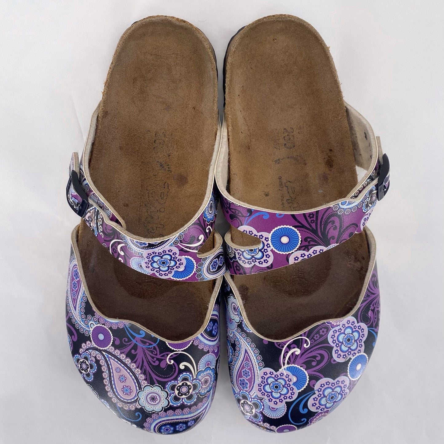 BLACK/PURPLE W Shoe Size 40 BIRKENSTOCK Mules