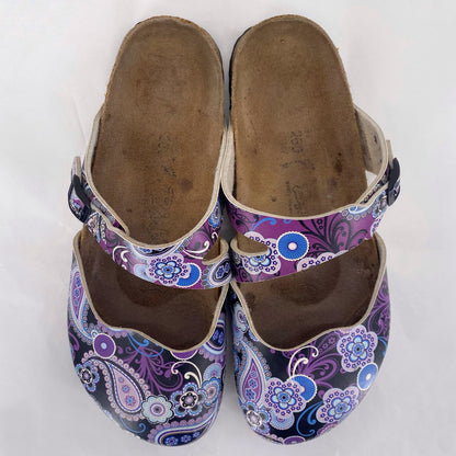 BLACK/PURPLE W Shoe Size 40 BIRKENSTOCK Mules