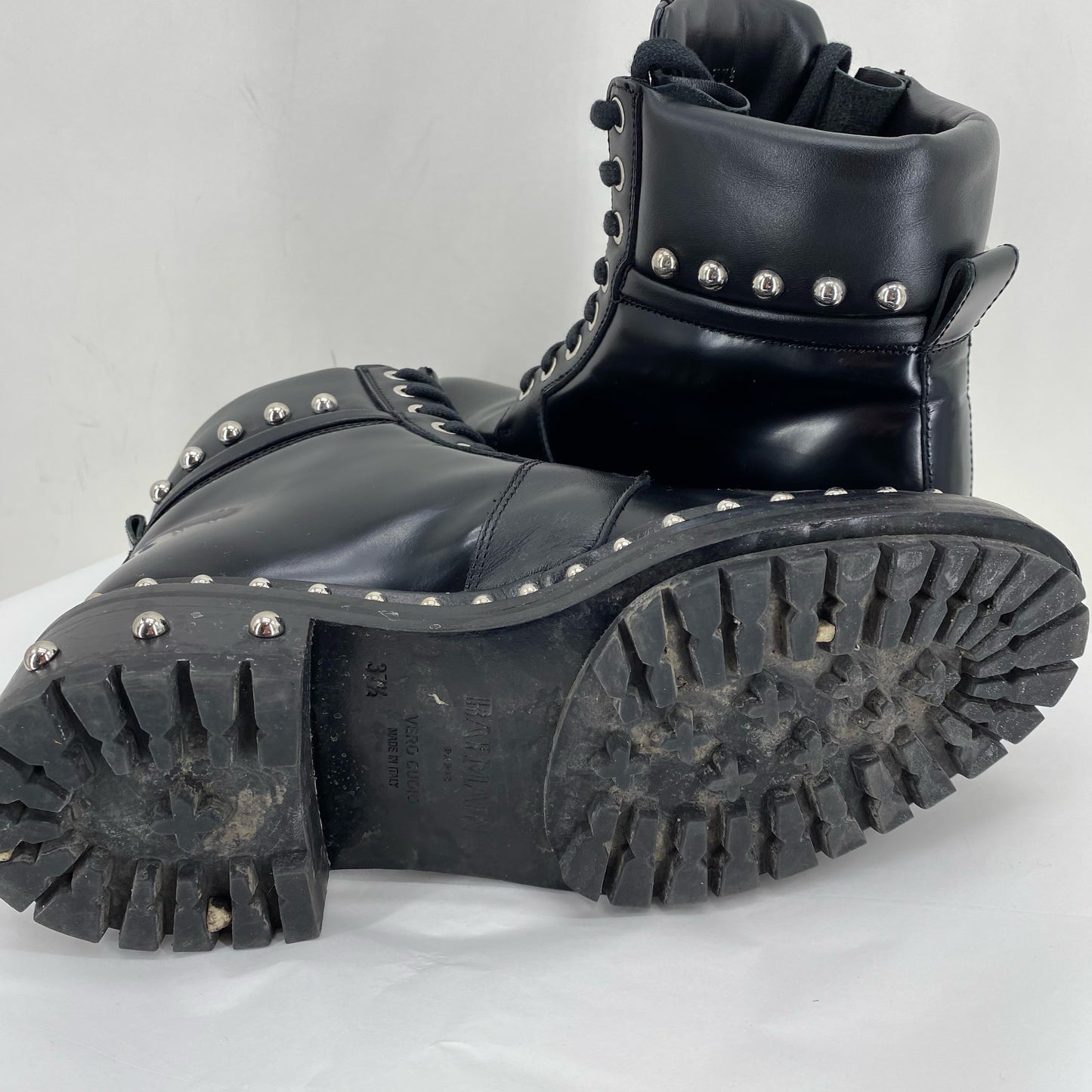 Black W Shoe Size 38.5 BALMAIN Boots