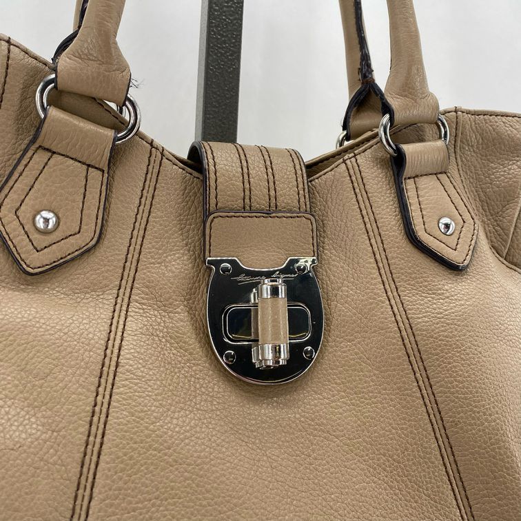 Taupe ETIENNE AIGNER Leather Satchel