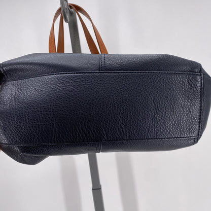Black RALPH LAUREN Pebbeled Leather Shoulder Bag