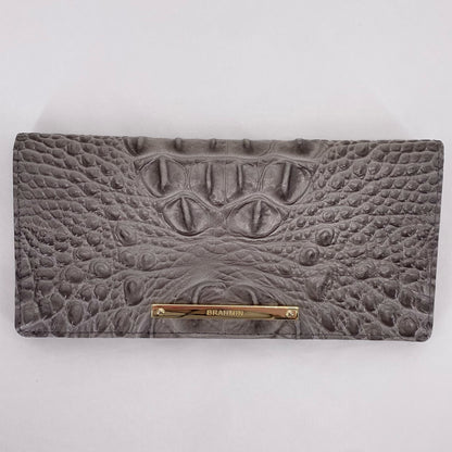 DARK TAUPE BRAHMIN Leather Wallet