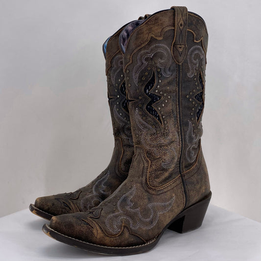 BROWN W Shoe Size 7.5 LAREDO Boots