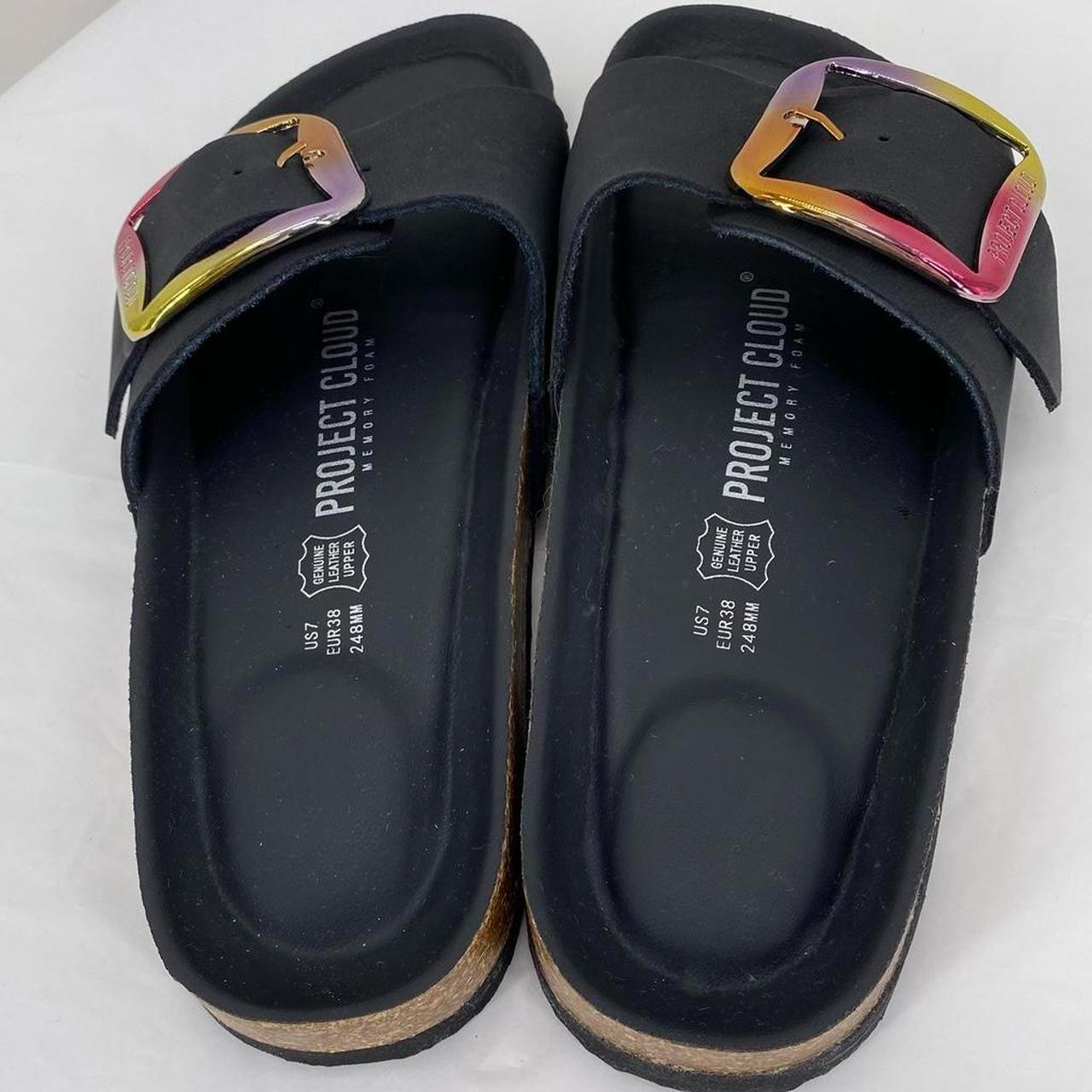 Black W Shoe Size 7 Sandals