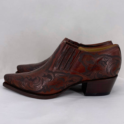 REDDISH BROWN W Shoe Size 7 CHARLIE HORSE shooties/booties