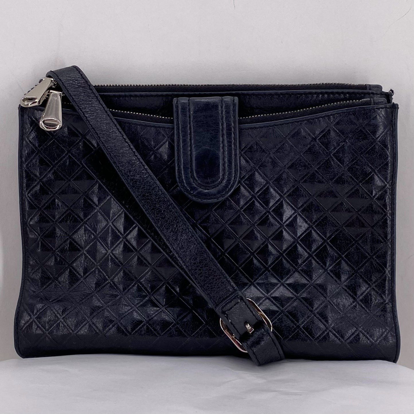 Black HOBO Leather Cross-body