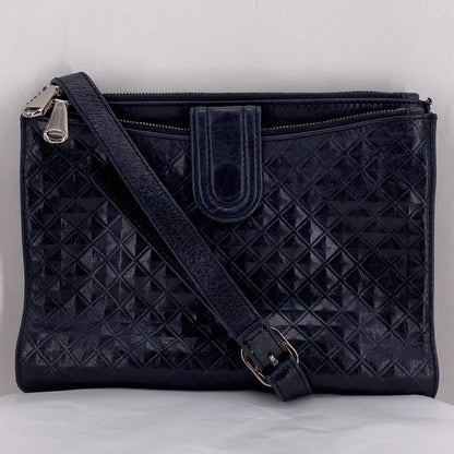 Black HOBO Leather Cross-body