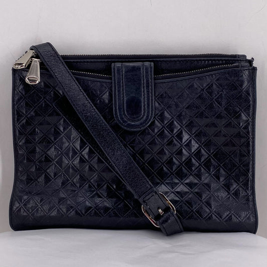 Black HOBO Leather Cross-body