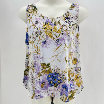 Size 2 CHICO'S FLOWERS Shirt