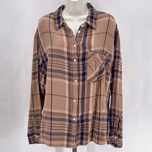 Size XL AERIE Plaid Shirt
