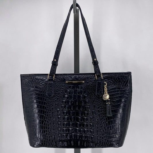 Black BRAHMA Leather Shoulder Bag