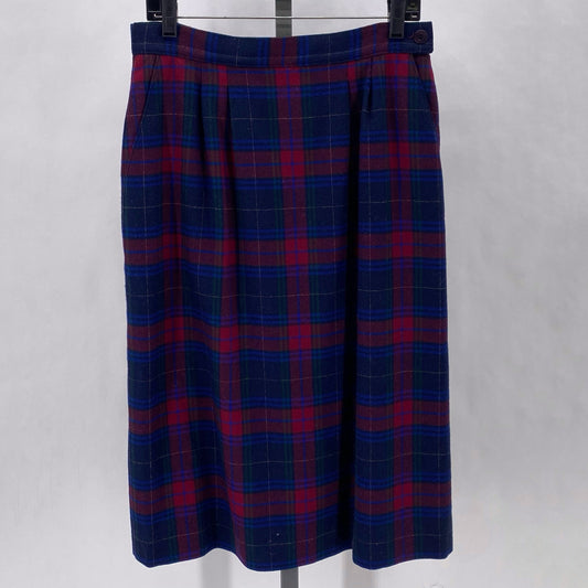 Size 12 PENDLETON Wool Plaid Skirt