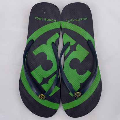 Navy W Shoe Size 9 TORY BURCH Sandals