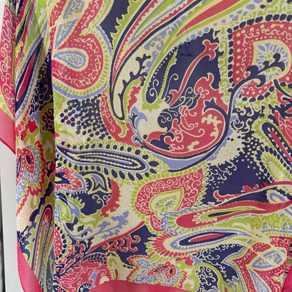 Size L/XL TALBOTS Paisley PONCHO