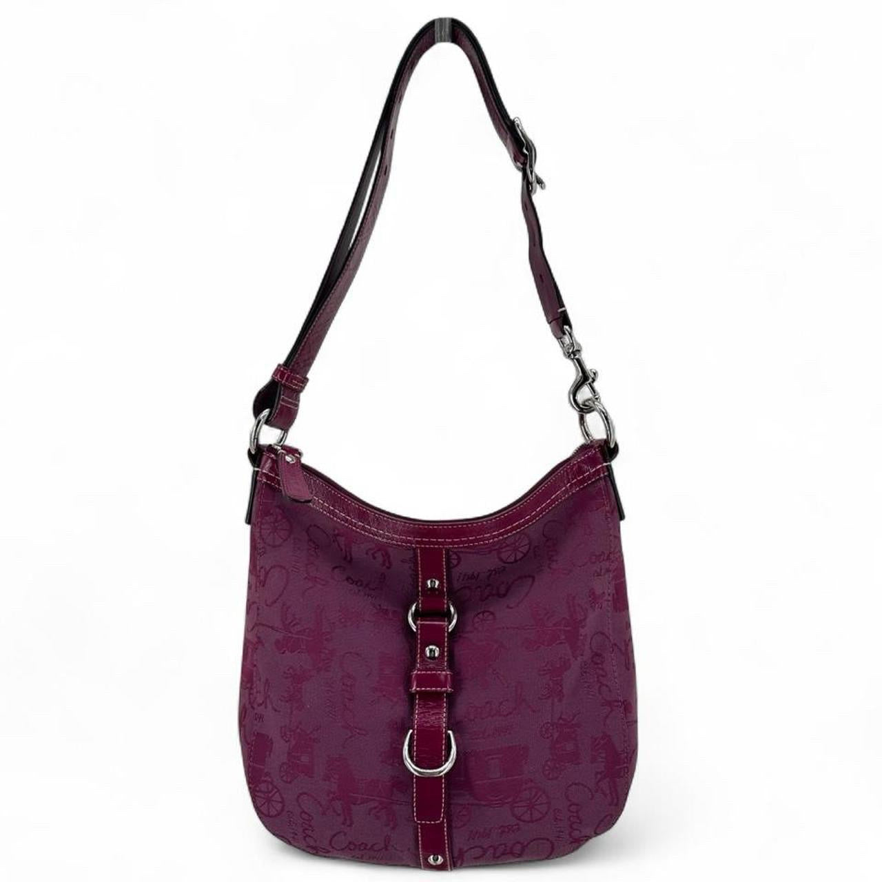 magenta COACH Cross-body