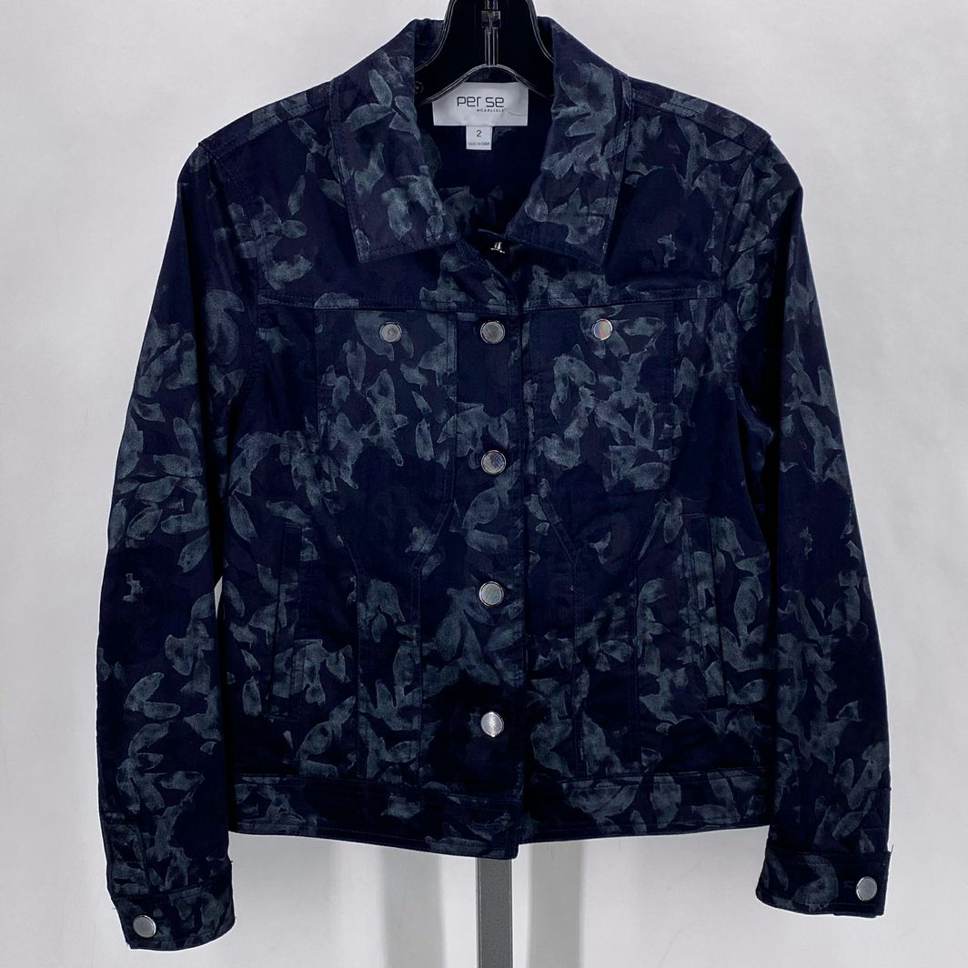 Size 2 PER SE CARLISLE Floral Jacket