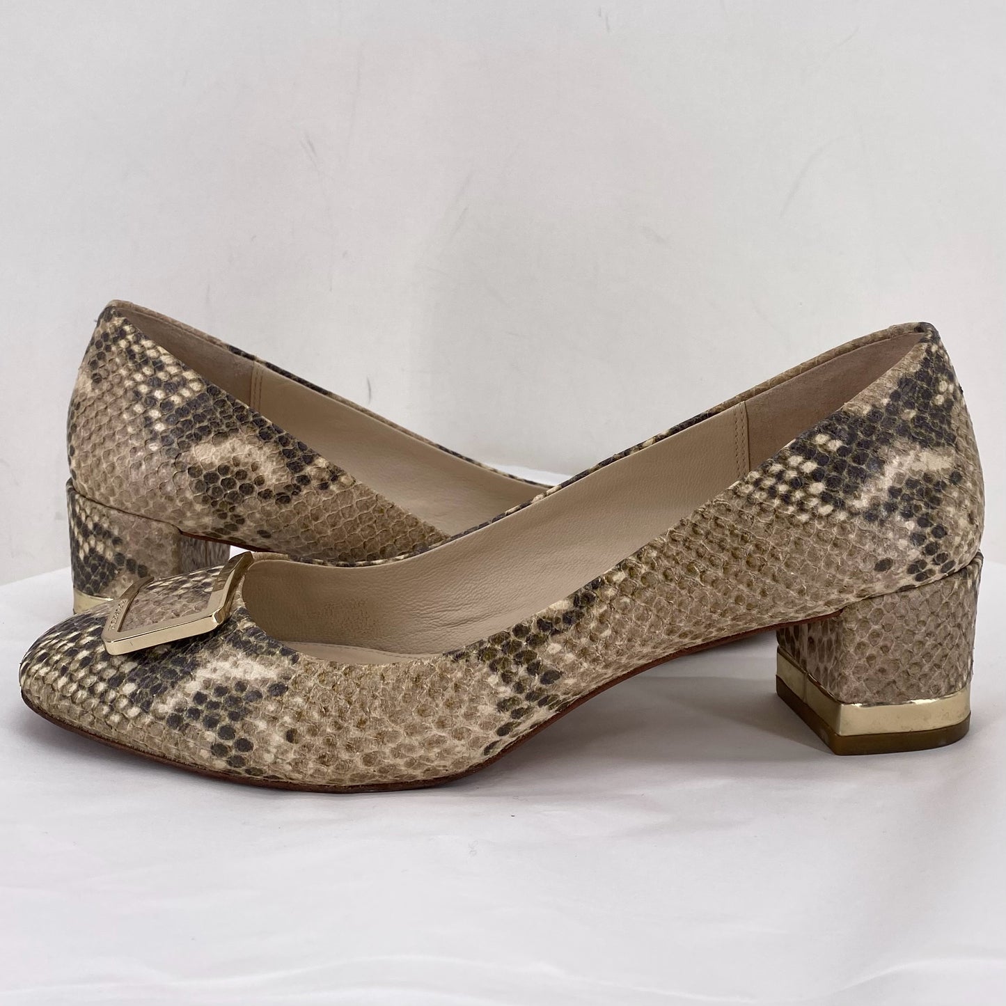 BROWN W Shoe Size 8 COACH Heels