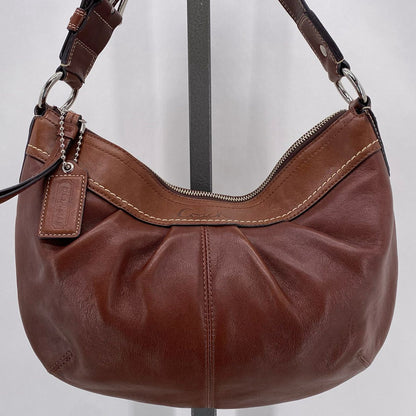 BROWN COACH Leather Shoulder Bag