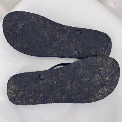 Navy W Shoe Size 9 TORY BURCH Sandals