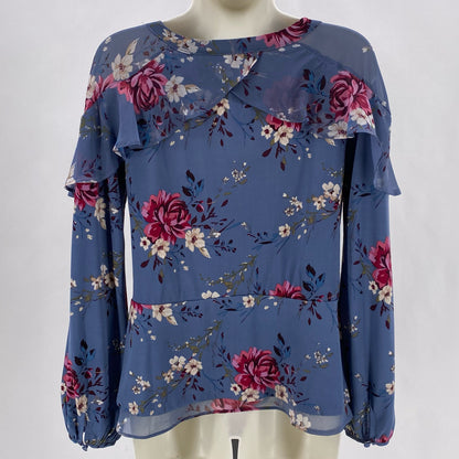 Size XS WHITE HOUSE BLACK Floral Shirt